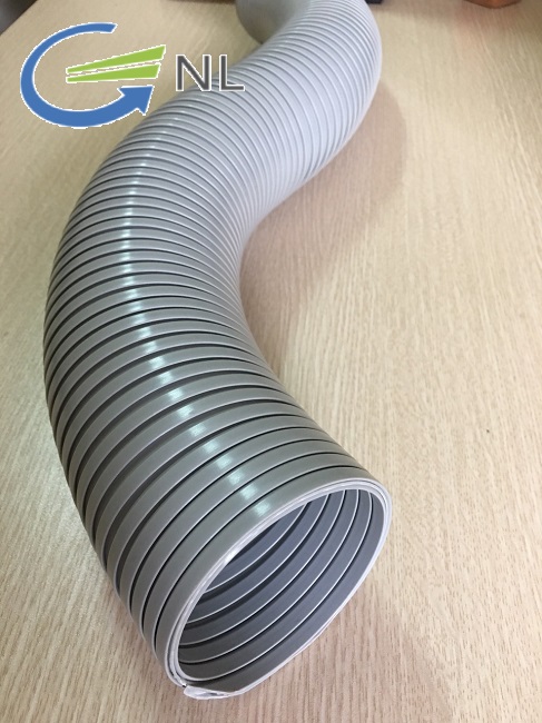 Ống nhựa xoắn định hình sử dụng cho điều hòa chịu áp lực cao bằng nhựa cứng PVC